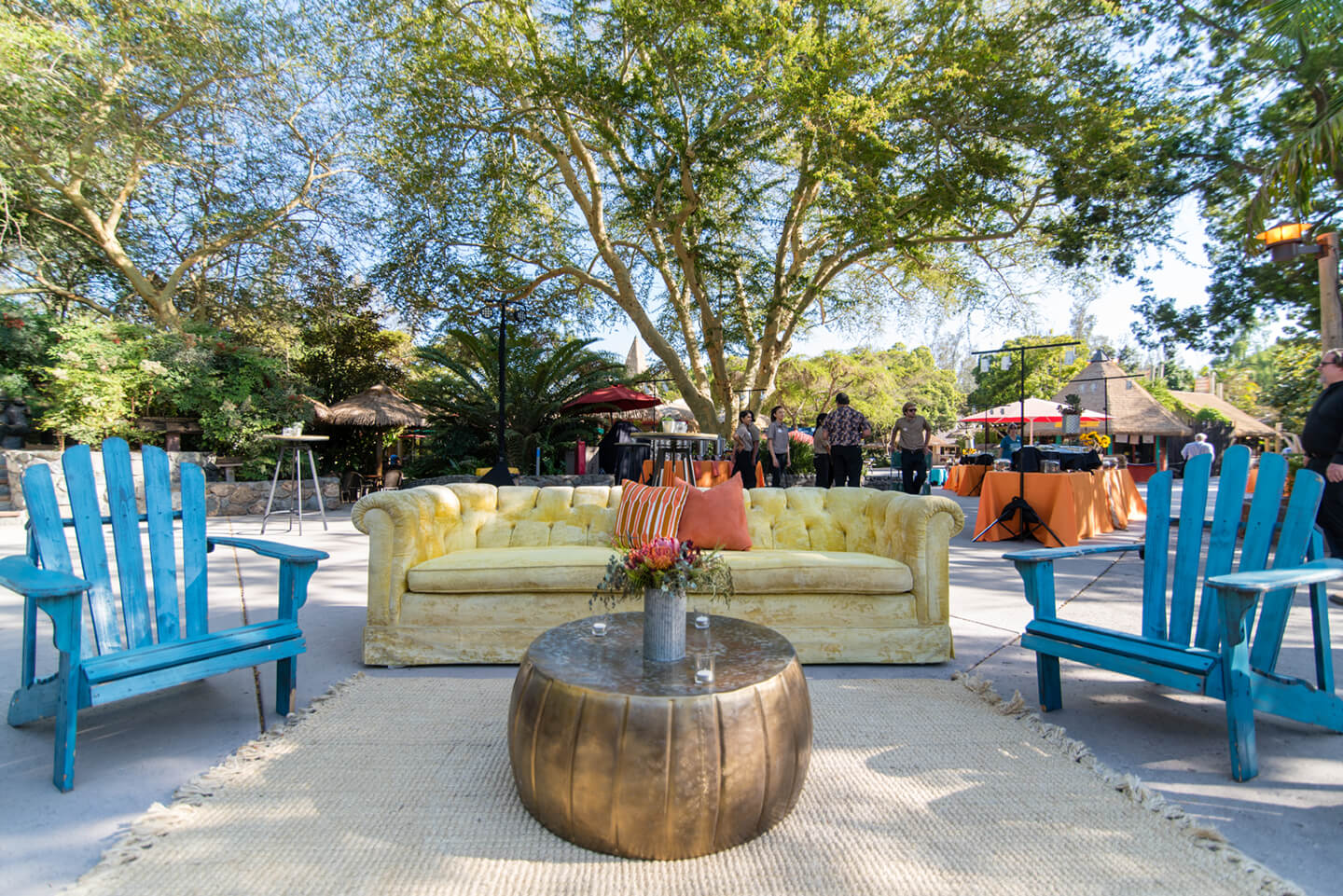 Lounge seating at Schroeder Plaza